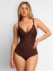 Vellana's™ SSeksikäs pitsi Deep-V kaula-aukko Bodysuits