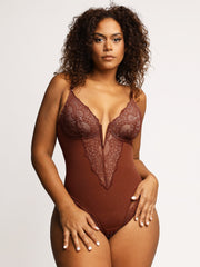 Vellana's™ SSeksikäs pitsi Deep-V kaula-aukko Bodysuits